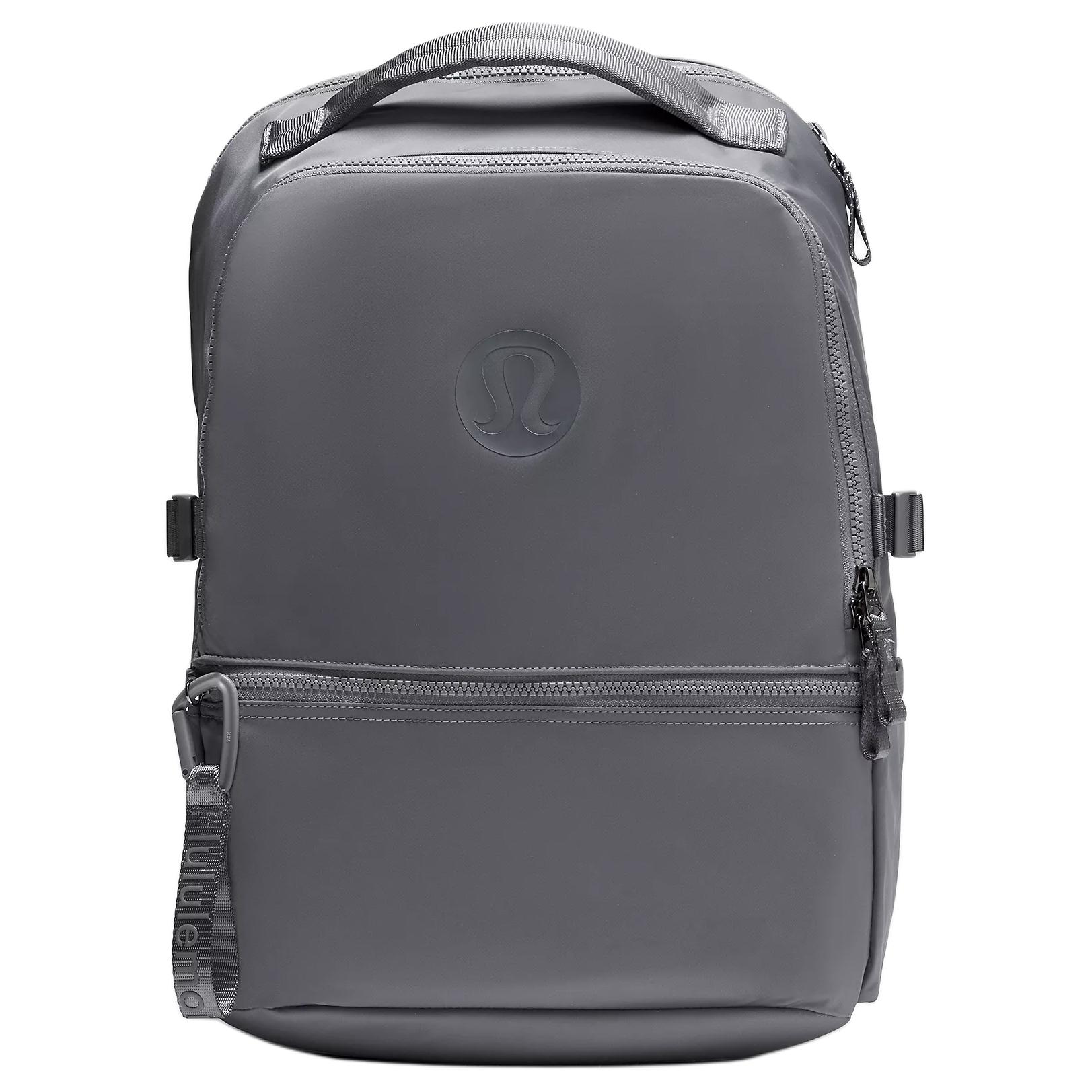

Lululemon New Crew 22L Brand Logo Color Block Design Water Resistant Backpack Unisex Backpack Gray LU9CLES-SOGY Gray