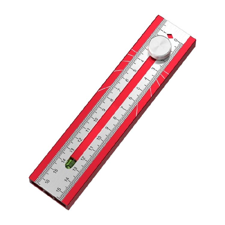 

Multifunctional Depth Measuring Ruler Adjustable Woodworking Multi Angle Marking Ruler Positioning Scribing Protractor 1