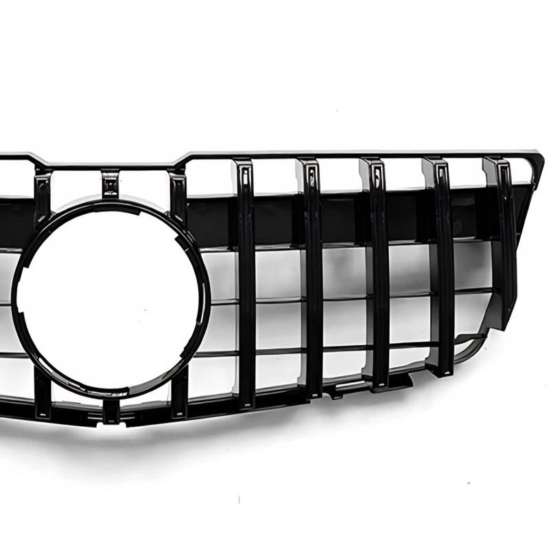 Für Mercedes GLK X204 2013-2015 Frontgrill Passend für GLK280 GLK300 GLK350 Kühlergrill mit Netz ABS Chrom-Zierleiste