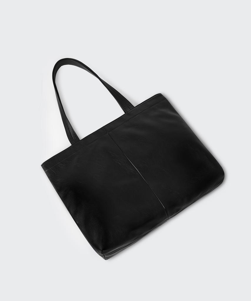 Musinsa Standard Synthetic Leather Shopper Bag [Black]