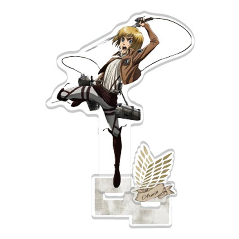 Atak na tytana akrylowy stojak zabawki modele Cosplay Anime figurka dekoracja stojaka figurka kolekcjonerska
