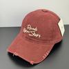 Fashion Hat Four Seasons Big Head Circumference Simple Baseball Cap Embroidery Letter Cap Casual Versatile Outdoor Casual Sunscreen Cap