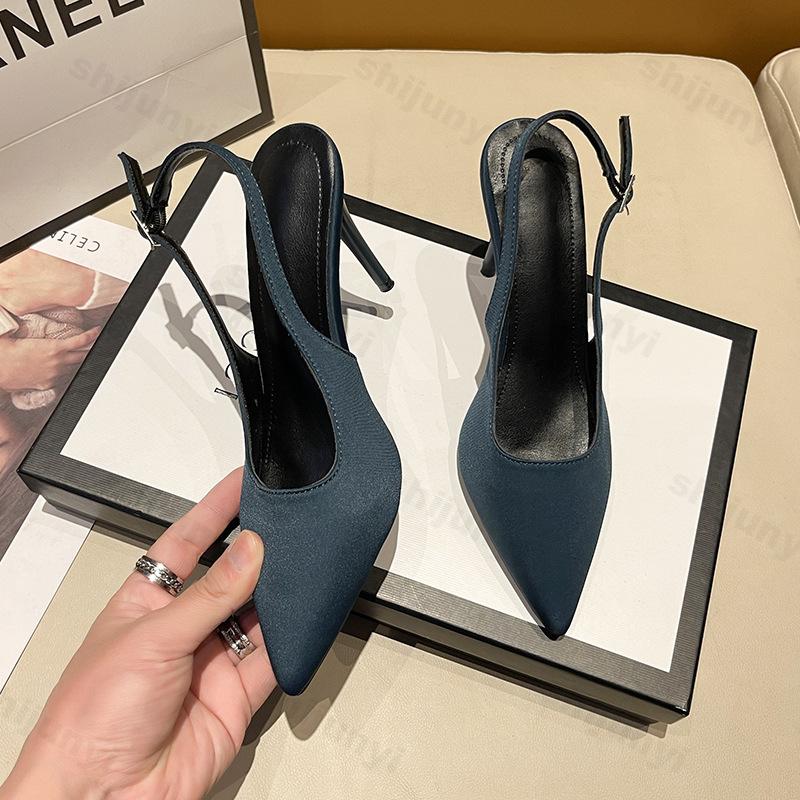 Fashion Women Pointed Sandals 2025 New Spring/summer Women's High-heeled Sandals Slim Heel High-heeled Banquet Dance Shoes Female