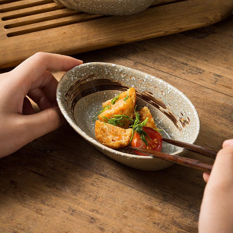 Japanese Flavor Plate, Household Seasoning Dish, Ceramic Dipping Sauce Dish, Soy Sauce Dish, Restaurant Vinegar Dish, Oil Dish, Hot Pot Seasoning Smal