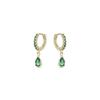 Boucles d'oreilles - LUXENTER - Intheon - Argent 925 - Plaqué or jaune 18 carats - Multicolore