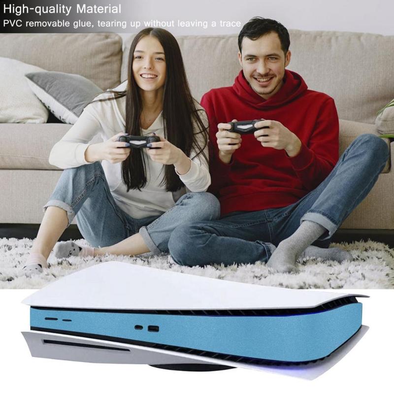 Skin Sticker Decoration Carbon Fiber Frosting Sticker Console Digital Disk Protector Faceplate for Shell for