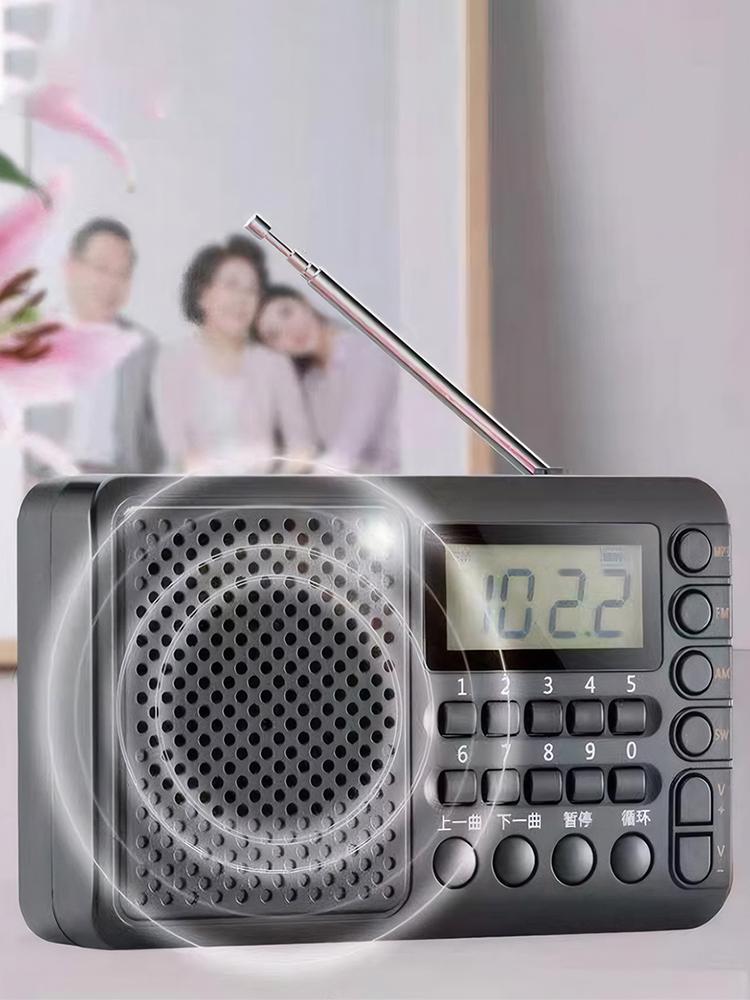 Full Band Radio with LED Screen Display Portable FM/AM/SW Receiver MP3 Music Player for Home Outdoor Gifts for Seniors Elderly