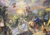 Ceaco - Disney - Thomas Kinkade - Beauty and the Beast In Love - 1000 Piece Jigsaw Puzzle for Adults - A Challenging Puzzle Perfect for Game Night