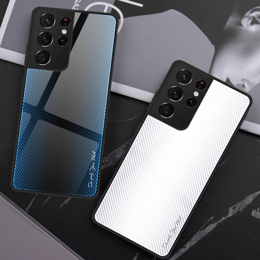 Luxus Farbverlauf Handyhülle Für Samsung Galaxy S23 S21 S22 S24 S25 Ultra Plus Note 20 Ultra S21 FE S20 S23 FE 5G Hülle Glas Hülle