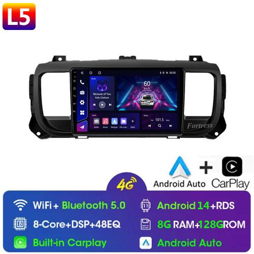 For Citroen Jumpy Peugeot Expert 2016 - 2021 Android Car Radio Multimedia Player Carplay Navigation GPS Touch Screen Auto Stereo