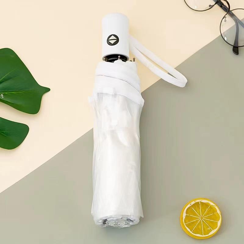 1pc-Transparent Umbrella Folding Automatic Open and Close Umbrella Mori Three-Fold Student Sunny Umbrella