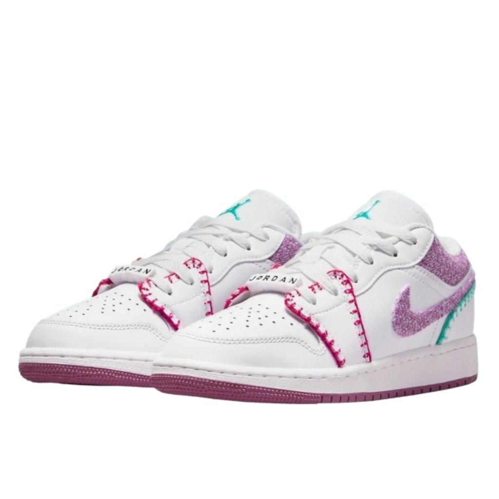 Air Jordan 1 Low White Light Bordeaux