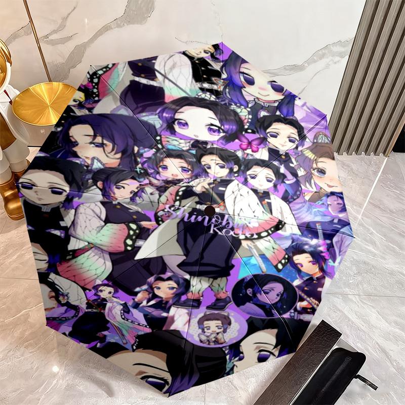 Japanese-style cartoon Demon Slayer Kamado Tanjiro & Kamado Nezuko umbrella including home travel and outdoor activities Multi functional umbrella 14