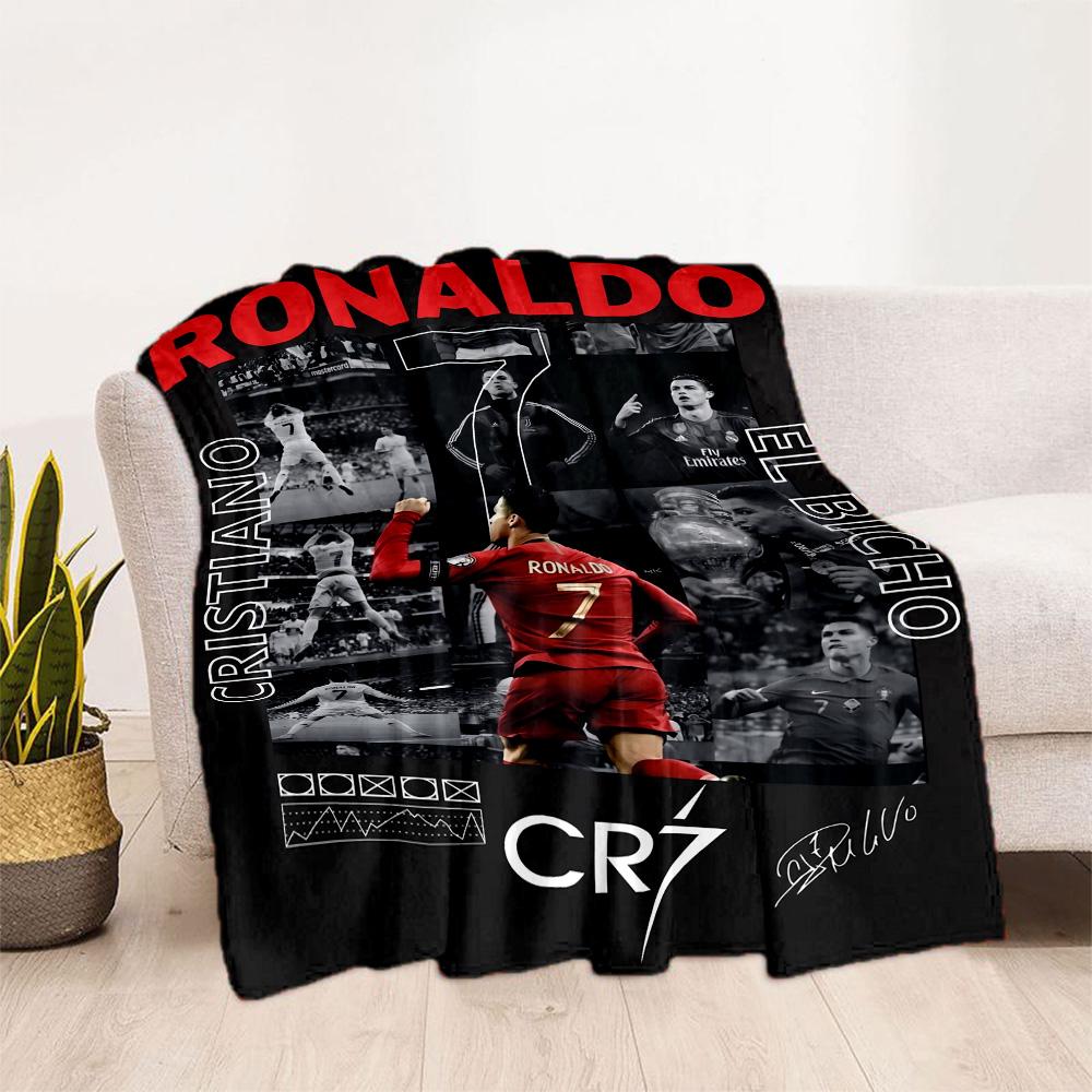 Ronaldo's Golden Legacy Blanket Soft & Cozy Great for Chair Bedding Sofa Four Seasons Multipurpose Stylish Decor Gift for Travel Home Birthdays