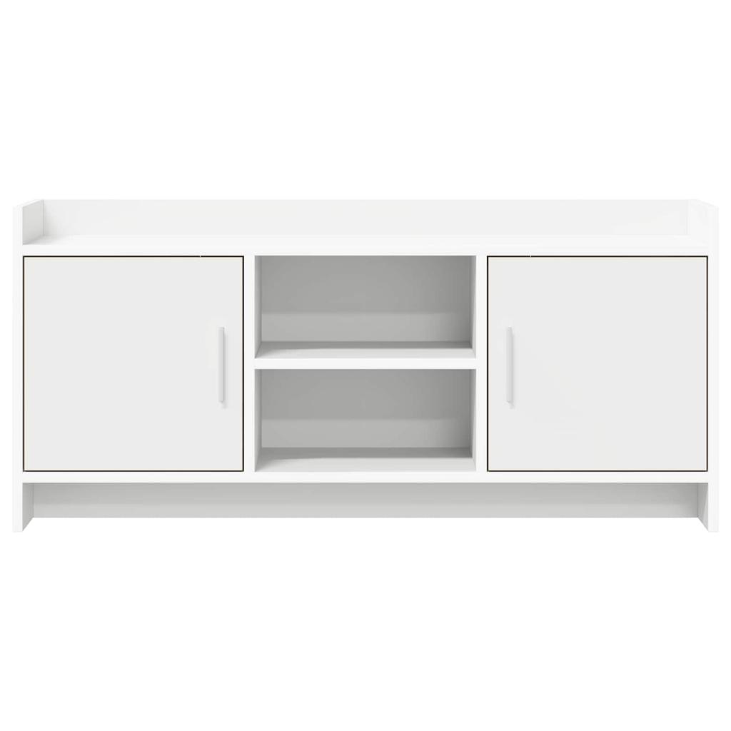 TV Stand 102 x 33 x 47 cm White Engineered Wood