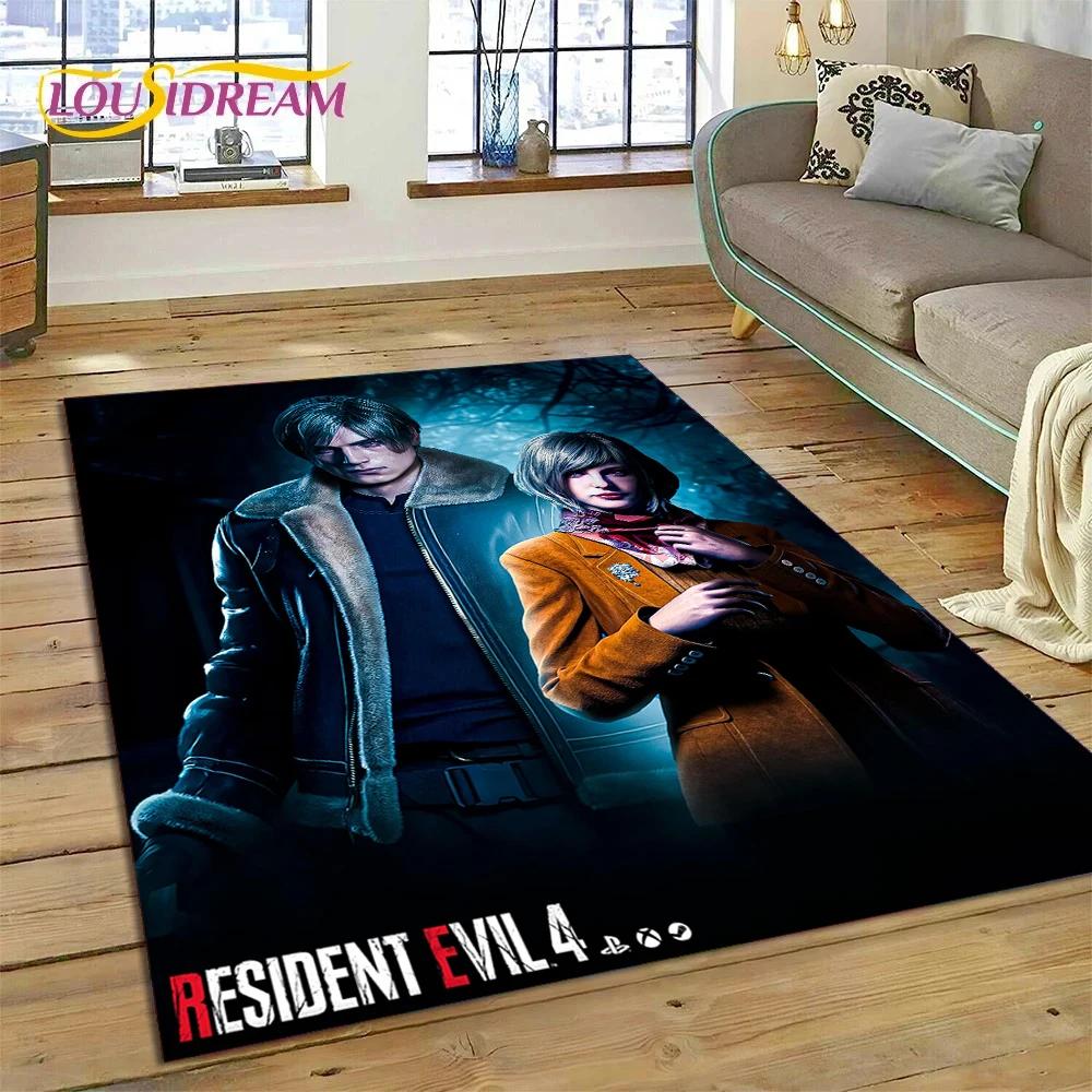 3D Horro Games R-Resident Evil Gamer Carpet Rug for Bedroom Living Room Home Sofa Decoration,Child Game Large Decor Floor Mat