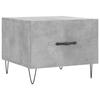 VidaXL Table basse gris béton 50x50x40 cm bois d'ingénierie 829388