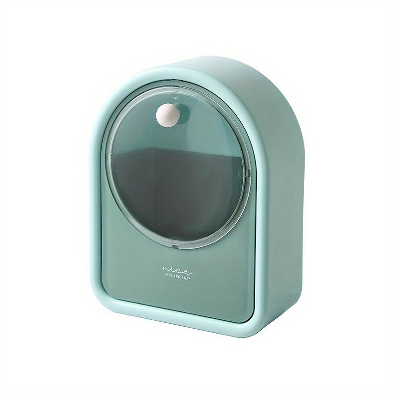 1pc Makeup Cotton Storage Box Wall Mounted Hanging Wall Flap Put Makeup Cotton Remover Box Cotton Sheet Cotton Swab Cosmetic Box