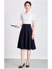 Petite Women's Short Sleeve White Blouse - Professional Spring/Summer Work Uniform for Civil Servants