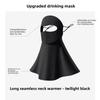 Women Sun Protection Face Mask with Drinking Hole Ice Silk Cooling UV Block Neck Cover for Cycling Outdoor Summer