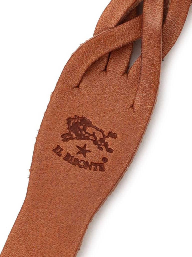 Genuine Olive [IL BISONTE] Bracelet, Leather, Leather, Cowhide, Women's, Men's, Unisex,