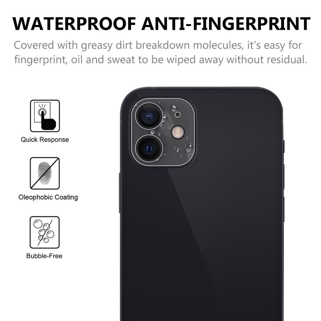 2.5D 9H Arc Edge Tempered Glass Screen Protector+Camera Lens Film for iPhone 12