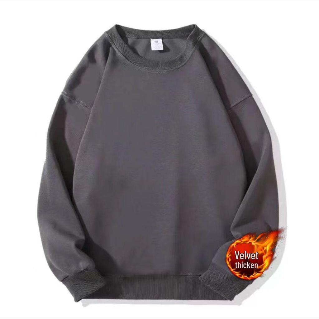 Trendiger Hoodie für Herren mit Samtfutter: Warmer Langarm für Herbst/Winter