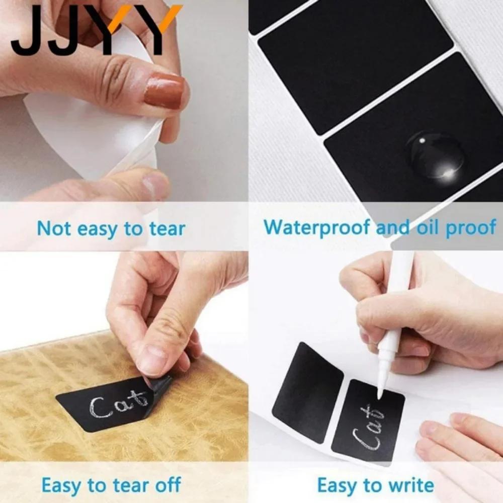 Waterproof Reusable Chalkboard Labels 120Pcs White Chalk Pen for Kitchen Jars Home Decor Craft Supplies