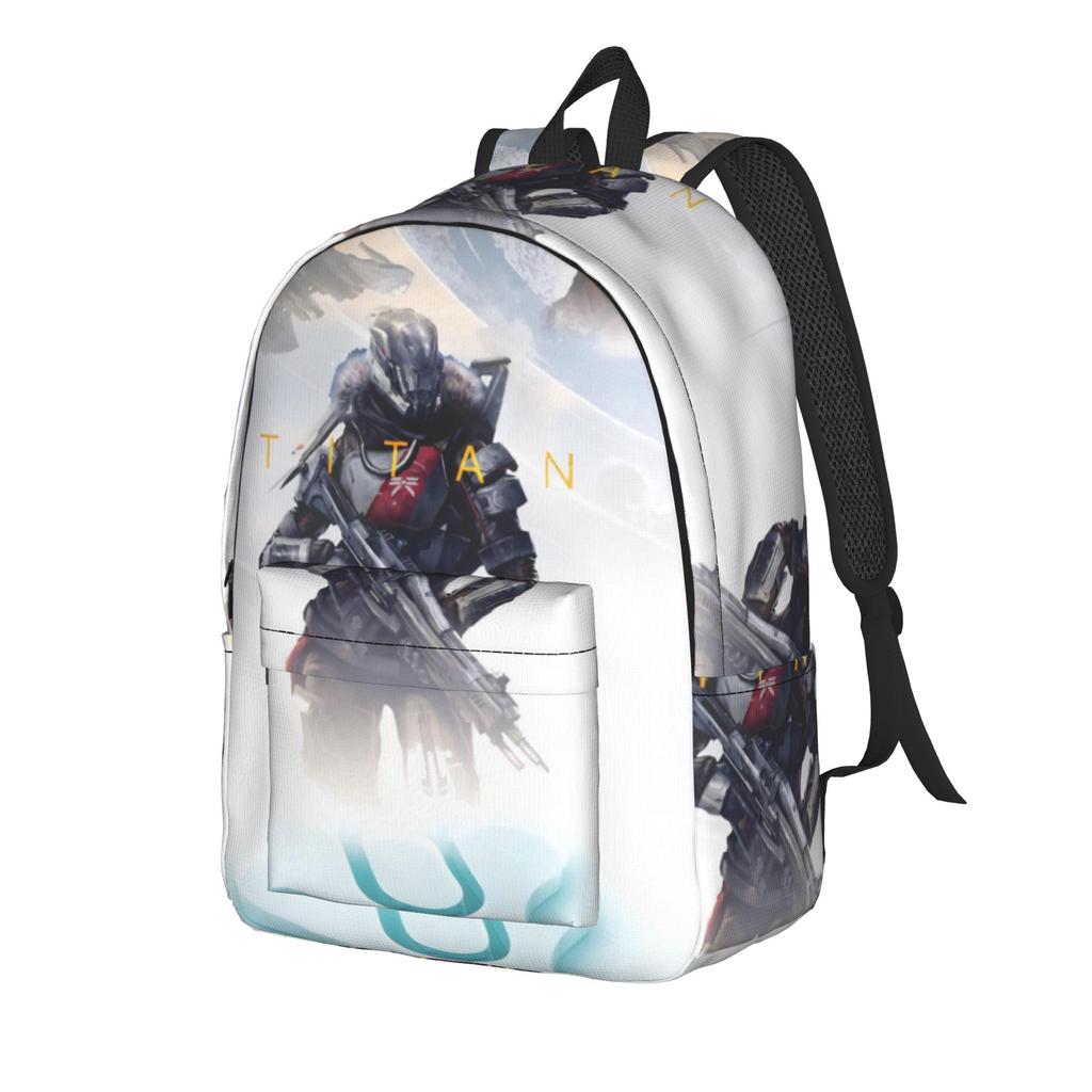 Destiny 2 Games Backpack for Men Women Casual Student Business Daypack Laptop Computer Canvas Bags with Pocket
