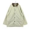 Long Sleeve Corduroy Collar Hunting Jacket XL Beige Men's Used