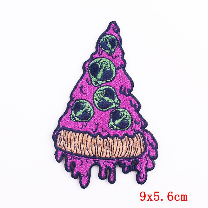Punk Horror Skull Embroidery Patch Iron On Patches For Clothing Thermoadhesiv Patches On Clothes DIY Rock Biker Decorate Badges