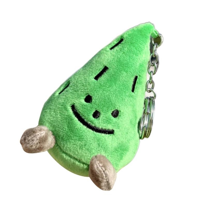 Plush Rabbit Bear Pine Charm Keychains Cute Pendant Y2K Car Keyring Backpack Decoration Fashion Jewelry for Women Girls