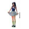 Cute Resin Miniature Girl Model In Bright Dress Perfect For Small Home Additions