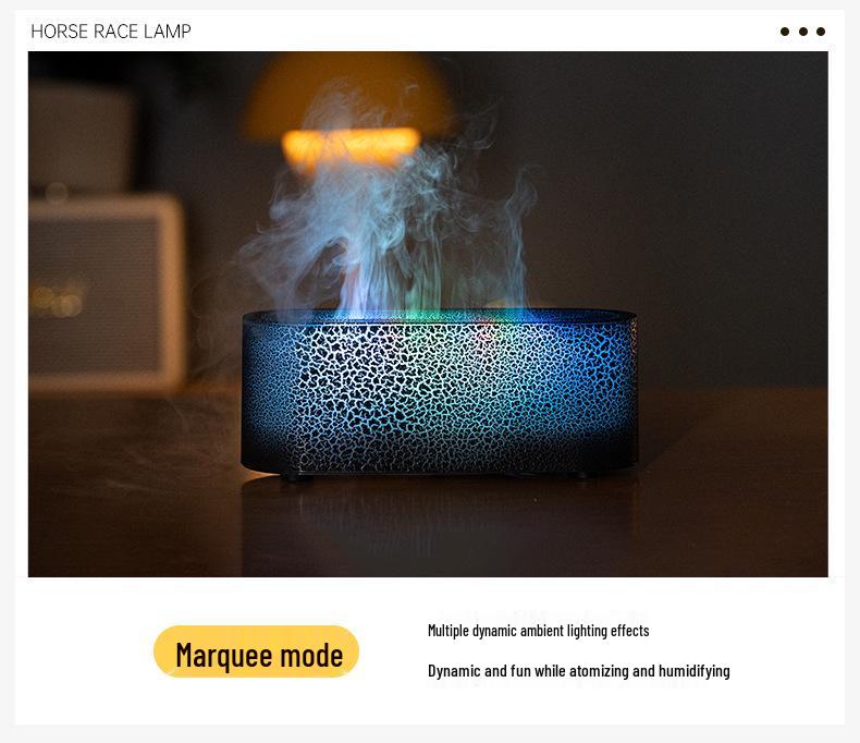 2025 Colorful Flame Aroma Diffuser USB Desktop Light & Humidifier