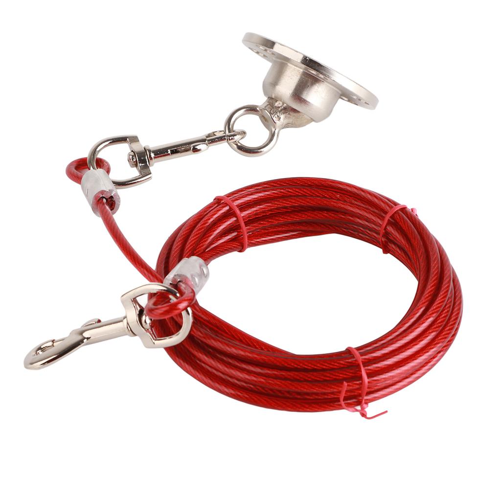 Hundeanbindepfahl Edelstahl Schwerlast Hundeanker mit Kabel für große Hunde für Hof Außenbereich