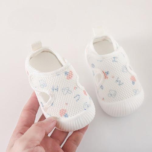 Koreanische 0-1-2 Jahre Alte Babys Neue Kinder Netzschuhe Kleinkindschuhe Jungen Mädchen Hohl Atmungsaktive Netzsandale Babykleidung