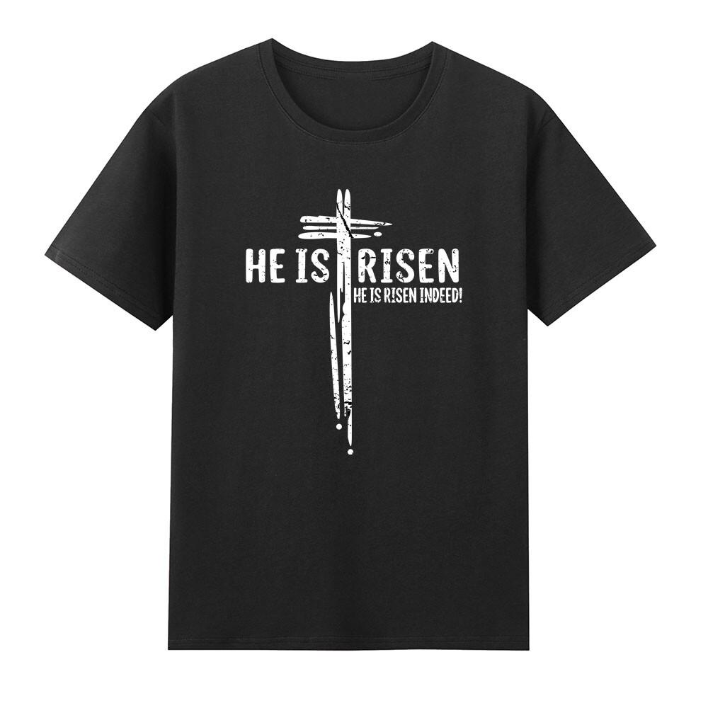 Jesus He Is Risen Indeed Religious Faith Christian Tshirt S