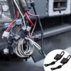 8 Pack 4-Pin Flat Trailer Wiring Harness Connector Dust Cover Black Vehicle Side Plug Terminals Connection Dust Cover Bulk For Trailer Replace Agat