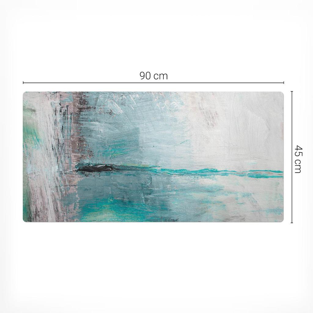 Gamingowa Mata Ochronna Pod Klawiaturę I Myszkę Abstrakcyjna Mgła 90X45 Cm