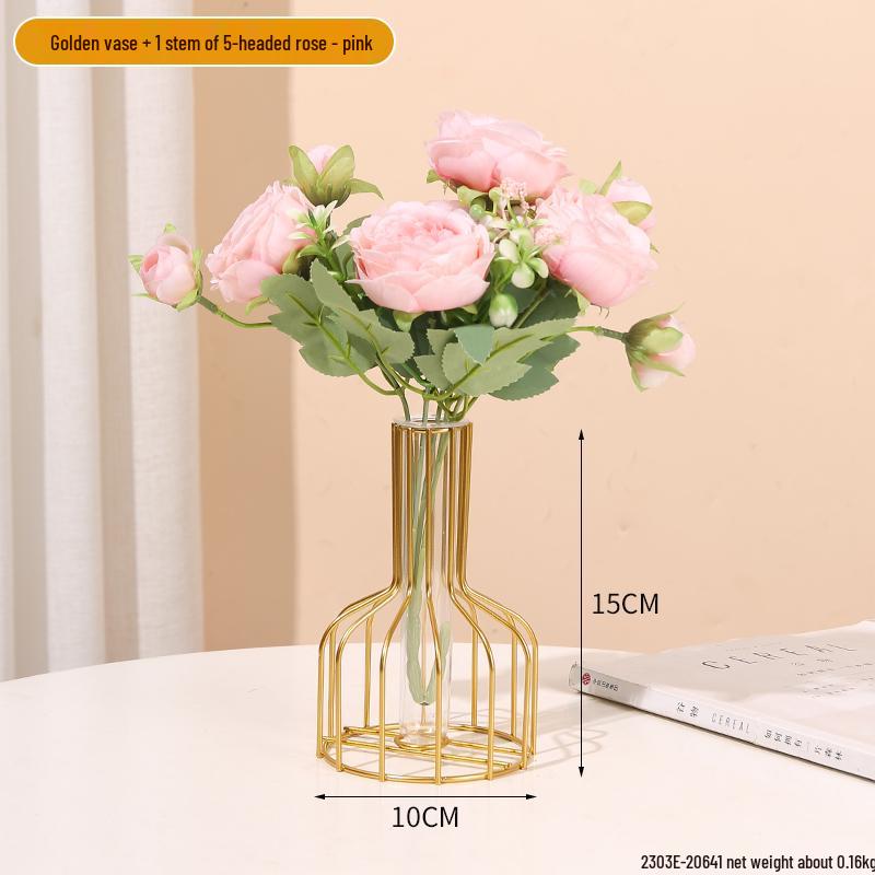 Minimalist Transparent Glass Vase for Creative Flower Arrangements In Living or Dining Rooms