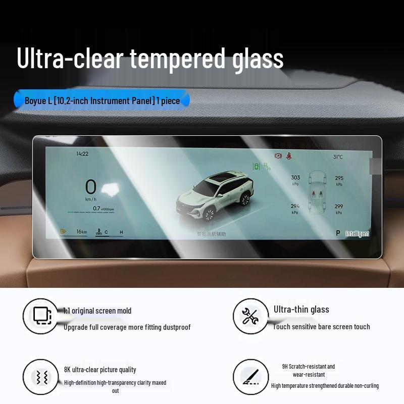 HD Screen Protector for Geely Boyue L Console (25-26 Models)