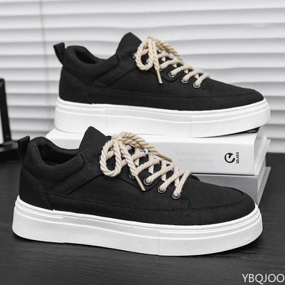 Men's Spring Summer New Flat Canvas Shoes Simple Comfortable Trendy Versatile Daily Casual Breathable Lightweight Sports Shoes