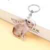 Capybara Keyring DIY Tags Backpack Luggage Keychains Ornaments Animal Keychain