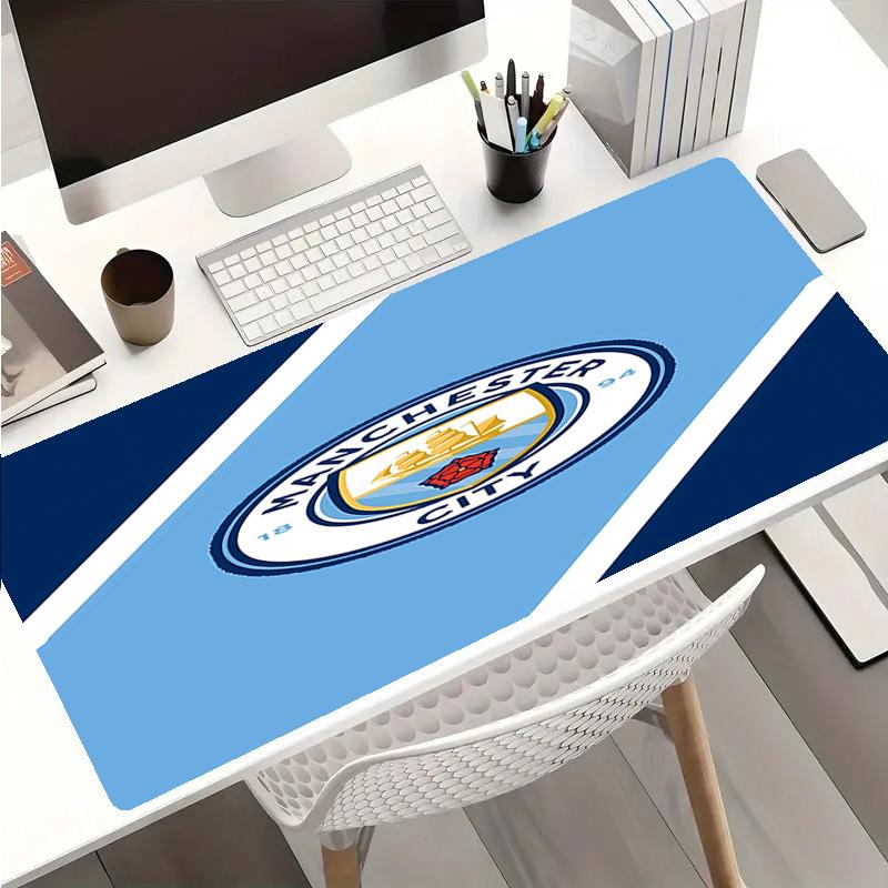 Manchester City Football Club Mauspads - Rutschfeste Gummibasis, Glatte Oberfläche für Arbeit, Gaming, Büro und Zuhause, Schreibtisch-Mauspad