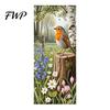 Trash Can Labels Stickers Self-Adhesive Waterproof Outdoor Garbage Bin Decoration Decals Simulation Animal Plant Themes Weather-Resistant