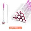 Reusable Eyelash Brushes Tube Spoolies Brushes Mascara Wands Plastic Fiber Nylon Lash Makeup Fruit Brush Tube 10pcs/bag