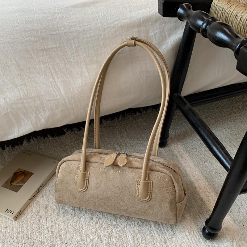 Retro Baguette Bag, Simple Pillow Bag, Simple Underarm Bag, Fashionable and Casual Single-shoulder Bag for Women