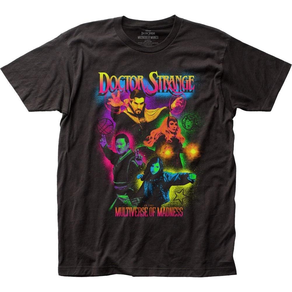 Doctor Strange 2 Movie Neon Splatter Officially Licensed Fitted Unisex T-S 130