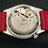 USED MENS CITIZEN AUTOMATIC 8200 JAPAN DAY&DATE RED COLOR DIAL WATCH A432811-2 R113-a432811