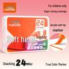 Washable Soft-Tip Acrylic Markers – Blendable, Non-Bleeding, Perfect for Student Art & Painting, Includes Paint Brushes.